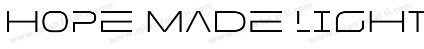 Hope Made Light字体转换
